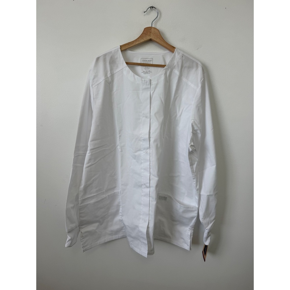 Cherokee Workwear Button-Up Scrub Top – Women's 3XL – NWT